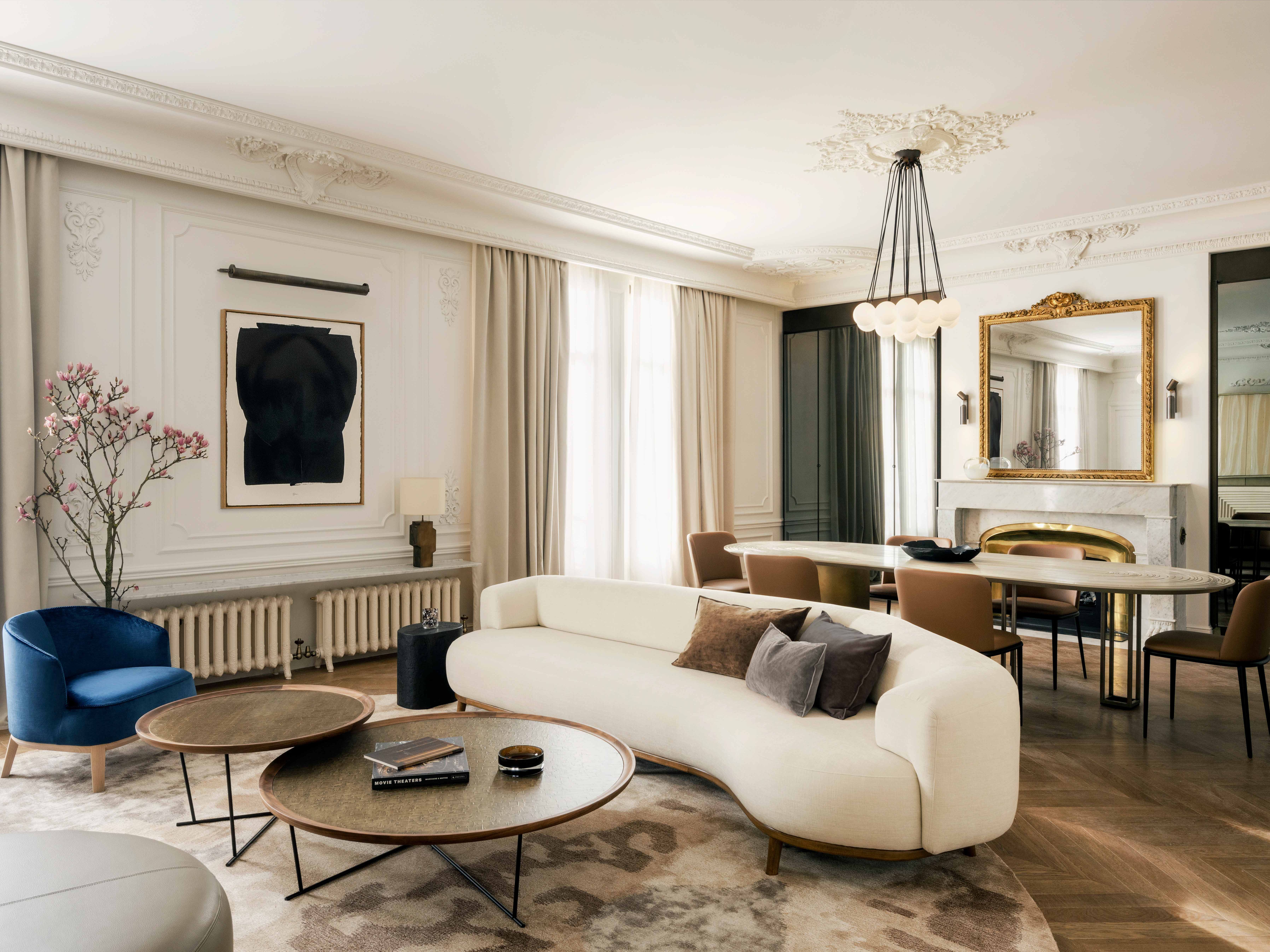 Elegant interior of a prestigious Paris apartment